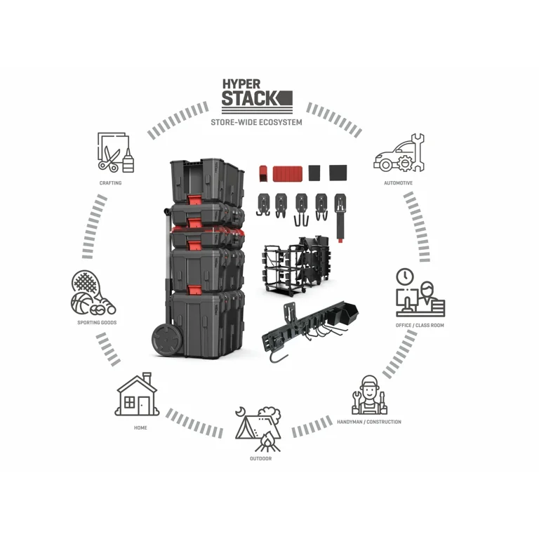 Hyper Tough Hyper Stack 3 Drawer Tool Storage Box - Walmart.com