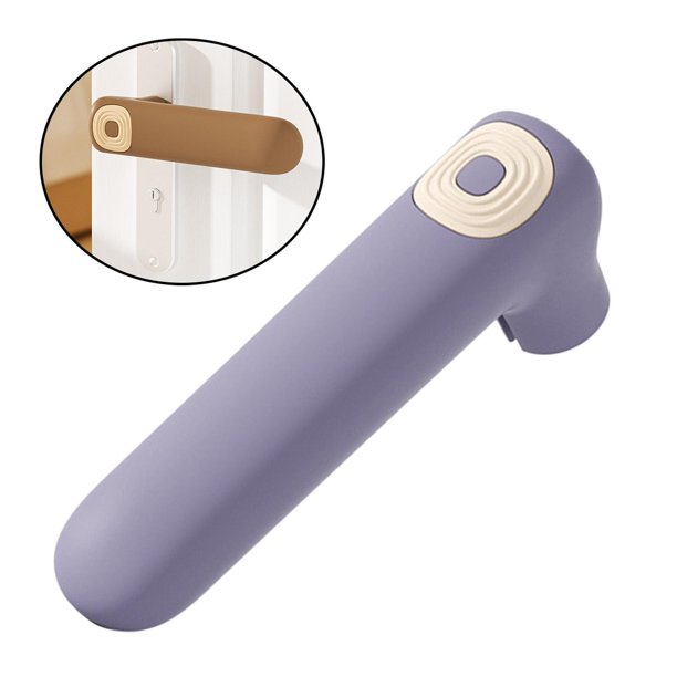 Cubierta de silicona para manija de puerta perfecl Violeta Cubierta de la manija de la puerta