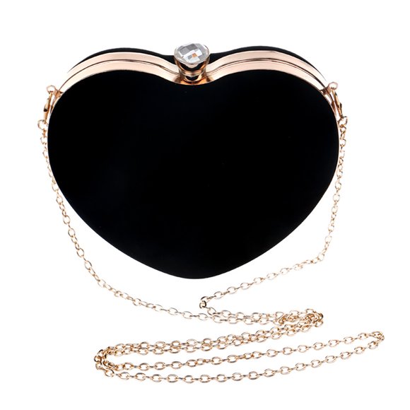 TopLLC Clutches Women Heart Shaped Evening Handbag Party Purse Shoulder Bag Clutch Bags