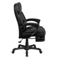 thumbnail image 2 of Flash Furniture High Back Black LeatherSoft Executive Reclining Ergonomic Swivel Office Chair with Comfort Coil Seat Springs and Arms, 2 of 5