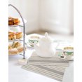 thumbnail image 4 of Grey Striped Kitchen Dish Towels for Drying Dishes Set of 2, Beige Geometric Modern Minimalist Waffle Weave Microfiber Hand Tea Bathroom Towels Quick Dry & Absorbent Towel 12x12, 4 of 7