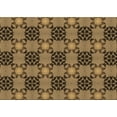 thumbnail image 1 of Ahgly Company Indoor Rectangle Patterned Cinnamon Brown Area Rugs, 2' x 4', 1 of 6