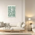thumbnail image 4 of Green Wall Art Trendy Vintage Decor Pop Music Vienna Lyrics Poster Canvas Print Slow Down Your Doing Fine Daily Reminder Positive Affirmations Maximalist Aesthetic for Bedroom Dorm 8x12inch Framed, 4 of 8