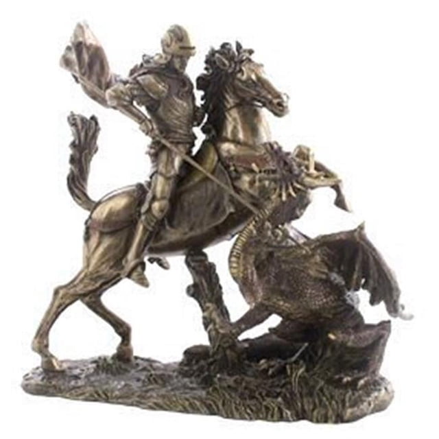 Veronese Design WU73533A4 Sculpture de St. George le Dragon Slayer