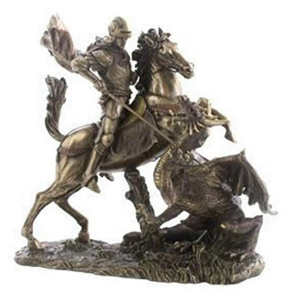 Veronese Design WU73533A4 Sculpture de St. George le Dragon Slayer