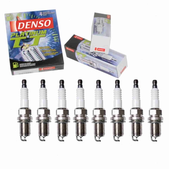 8 pc DENSO Platinum TT Spark Plugs compatible with Dodge Ram 2500 5.2L 5.9L V8 1994-1999