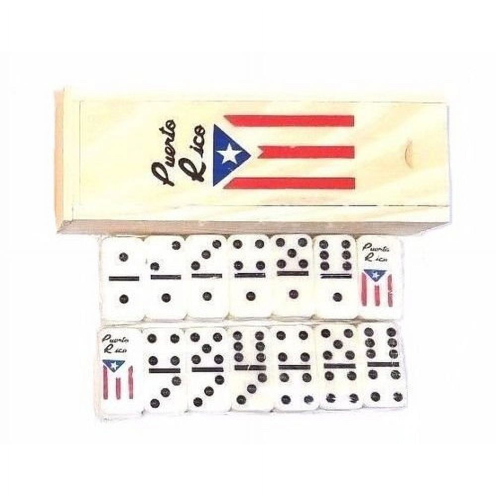 Puerto Rico Domino Set Flag Double Six - Walmart Business Supplies