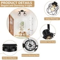 thumbnail image 2 of Industrial Track Lighting Kit 2 Light Modern Track Lighting Fixtures Flush Mount Ceiling Light Rotatable Light Head E26 Base Ceiling Spotlight for Kitchen Dining Room Hallway, 2 of 7