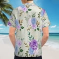 thumbnail image 6 of High Quality Hawaiian Shirts for Men Short Sleeve Aloha Beach Shirt Floral Summer Casual Button Down Shirts Blouses MK5PKX, 6 of 7