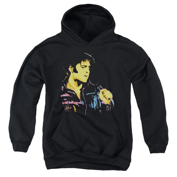 Elvis Presley - Neon Elvis - Youth Hooded Sweatshirt - Large