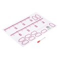 thumbnail image 3 of Unique Bargains Growth Chart 200cm Metric Height Chart Ruler Wall Decor with Marker Pen, Purple Red, 3 of 6