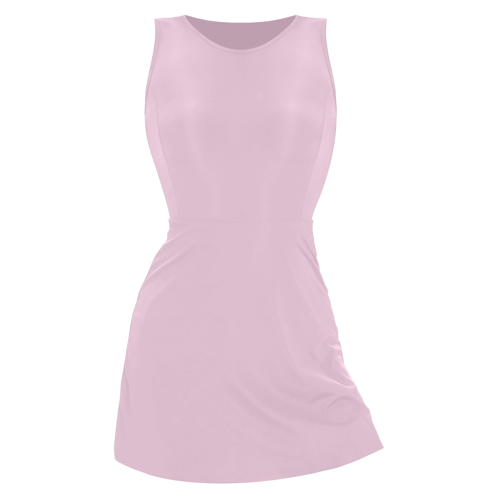 YeJammarp Workout Outfit Womens 2 Piece Tennis Golf Dress with Shorts Pockets Quick Dry Spandex Tank Athletic Outfits (M, Purple)