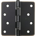 thumbnail image 2 of Stone Harbor Hardware 4" Door Hinges, 1/4" Radius Corner, Vintage Bronze, 2-Pack, 2 of 4