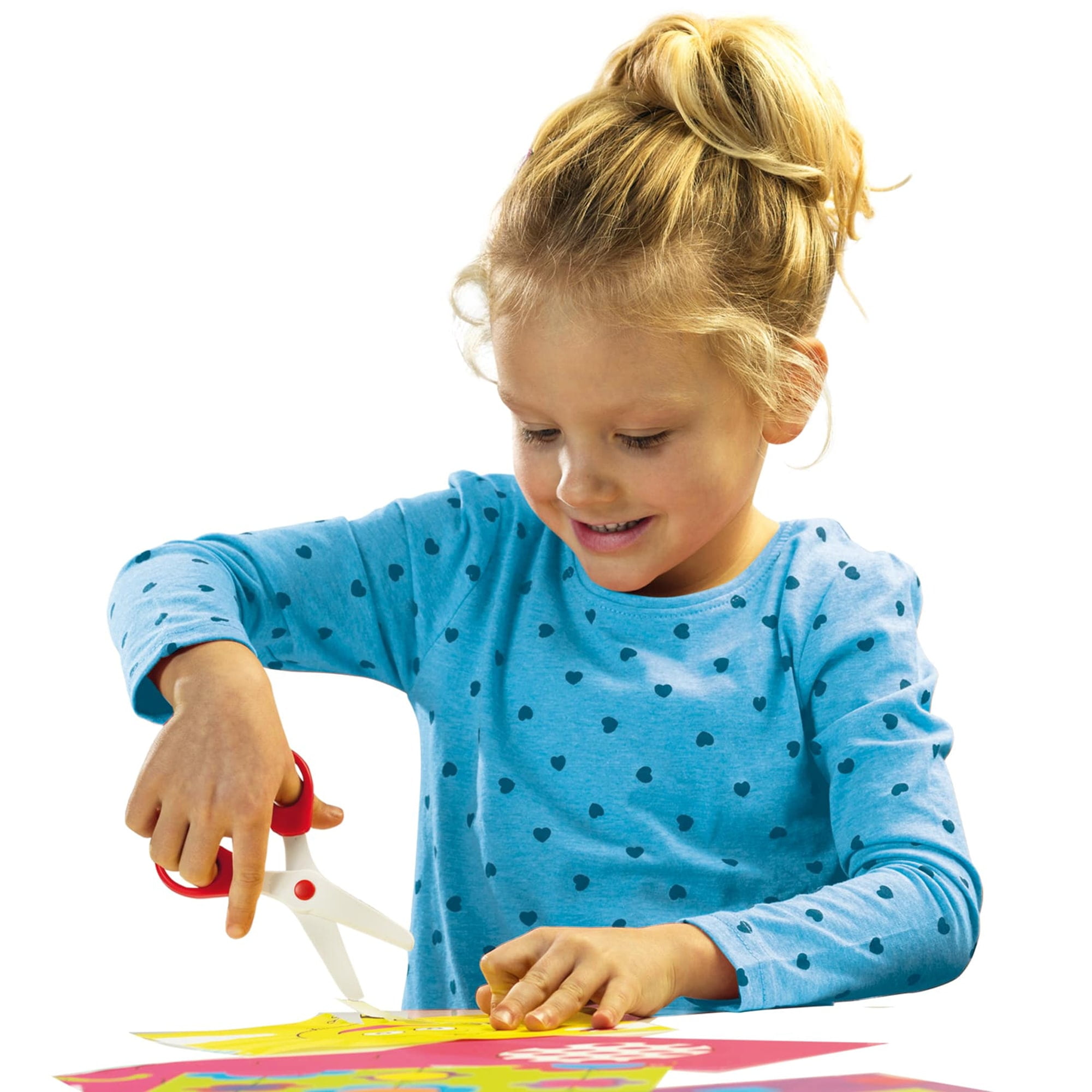 SES Creative: I Learn to Use Scissors - Mega Set - 48pc Arts & Craft Set, Cutting Sheets, Safety Scissors, Safe For Hair, Learning Kit, Kids Ages 3+