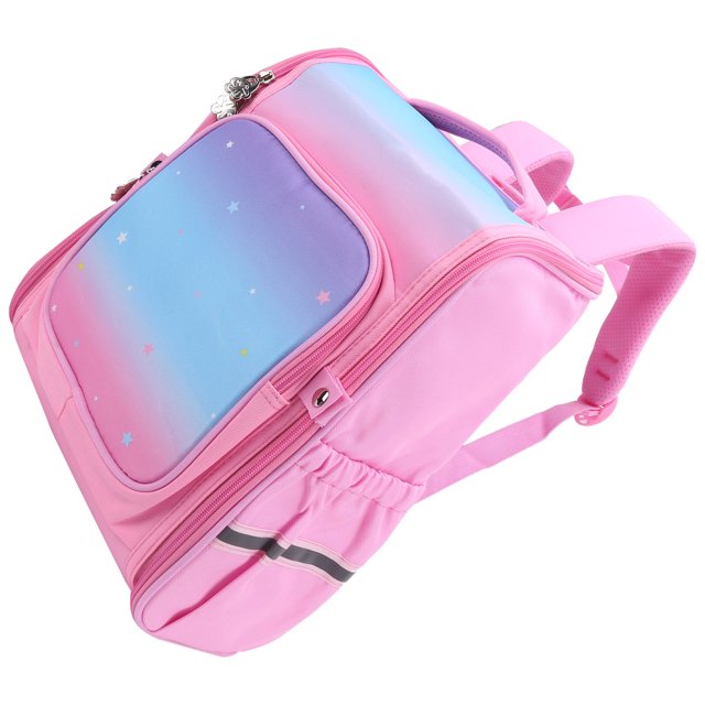 Mochila De Impresión Para Niños Y Niñas, Mochila Escolar Impermeable Y Cómoda Con Cielo Estrellado Para Ir A La Escuela Fyydes Cielo estrellado rosa