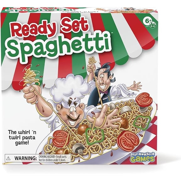 Ready Set Spaghetti Board Game – Kids Games, Family Game, Multi-Player, Board Games for Family Night, Preschool Toys, Hand-Eye-Coordination Game, Ages 6