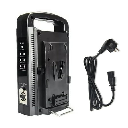 BP-2CH Dual-Battery Charger for V-Mount Lithium-Ion Batteries Universal Voltage, Quick Charge