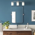 thumbnail image 1 of ANDY STAR 22 x 34 Inch Rectangular Tilting Vanity Mirror, Brushed Nickel, 1 of 8