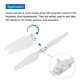thumbnail image 4 of Uxcell 4 Set X8SE RC Propellers Blade Prop 2 Vane 21.5cm Dia Plastic White Folding Paddle Low-Noise Propeller Drone, 4 of 6