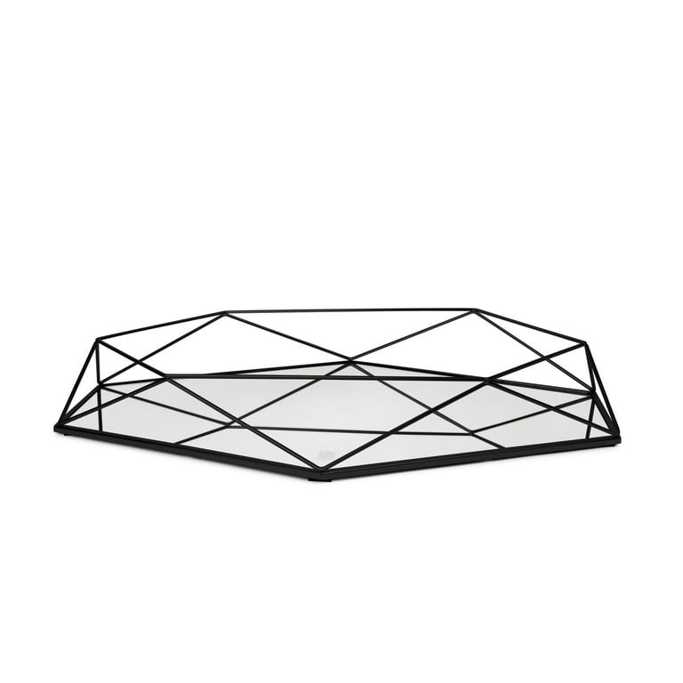 Umbra Prisma Modern Geometric Design Oval Mirror Wall Decoration for