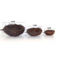 thumbnail image 5 of Country Style Simulation Twig Bird Nest Handmade Easter Rattan Nest Creative Decoration for Home Garden (10cm), 5 of 5