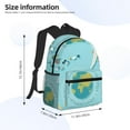 thumbnail image 4 of Picia Travelling on Airplane Large Capacity Backpack Classic Style Backpack Casual Backpack Water-Resistant School Work Travel Outdoor Backpack, 4 of 8
