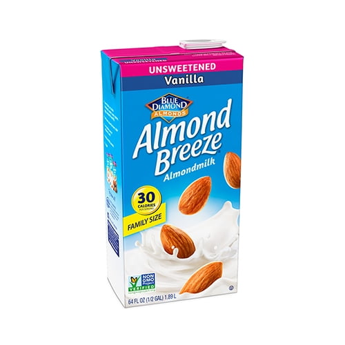 Almond Breeze Unsweetened Vanilla Almondmilk, 64 fl oz