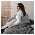 thumbnail image 3 of Edredón Matrimonial XL Acolchado Reversible Esquimal Relleno Down, Compatible Con Funda Duvet Gris Oscuro/Gris Medio, 3 of 6