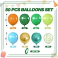 thumbnail image 2 of Set de 50 globos de látex verde y naranja de 12" Cudory, 2 of 8