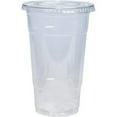 thumbnail image 4 of 24 Oz Clear Plastic PET Cups With Flat Lid & Straw Qty 150, 4 of 5