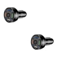 thumbnail image 4 of Tholdsy de coche de plástico portátil extraíble 12-24V 4 puertos USB antideslizante carga rápida elegante teléfono móvil adaptador de Negro 2piezas, 4 of 6