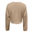thumbnail image 4 of Likimi Womens Cropped Cardigan Long Sleeve Solid Color Sweater For Women Everyday Wear Casual Soft Knit Tops Size S, 4 of 5