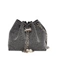 thumbnail image 3 of Bolso pequeño con forma de cubo con incrustaciones de diamantes, bolso de hombro de moda para mujer, bolso cruzado con cadena que combina con todo, 3 of 6