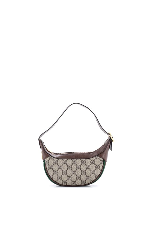 Pre-Owned Ophidia Half Moon Bag GG Coated Canvas Mini By Rebag