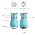 thumbnail image 5 of 2 PCS - Stainless Steel and Glass Salt and Pepper Shaker Sets with Holder (BLUE), 5 of 8