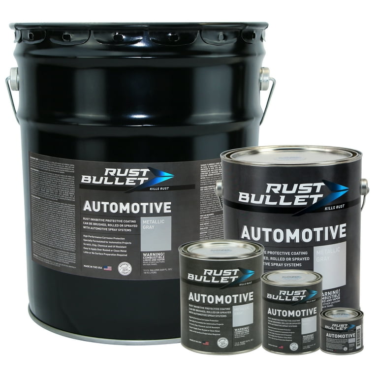  Eastwood Rust Encapsulator Platinum Quart, UV Resistant  Aluminum Finish Rust Preventive Coating, Easy Apply High-Tech Formula  Automotive Paint to Stop Rust