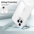 thumbnail image 6 of SaniMore for iPhone 13 Pro Case Slim Transparent [Not Yellowing Technology], Rugged PC & TPU Bumpers Built-in Detachable Lens Protector Shockproof Protective Cover, White, 6 of 8