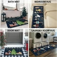thumbnail image 6 of Merry Christmas Kitchen Rugs and Mats Set of 2,Nutcrackers Xmas Winter Holiday Sink Floor Mat Non Skid Washable for Home Farmhouse Christmas Decor 17"x47"+17"x30", 6 of 6
