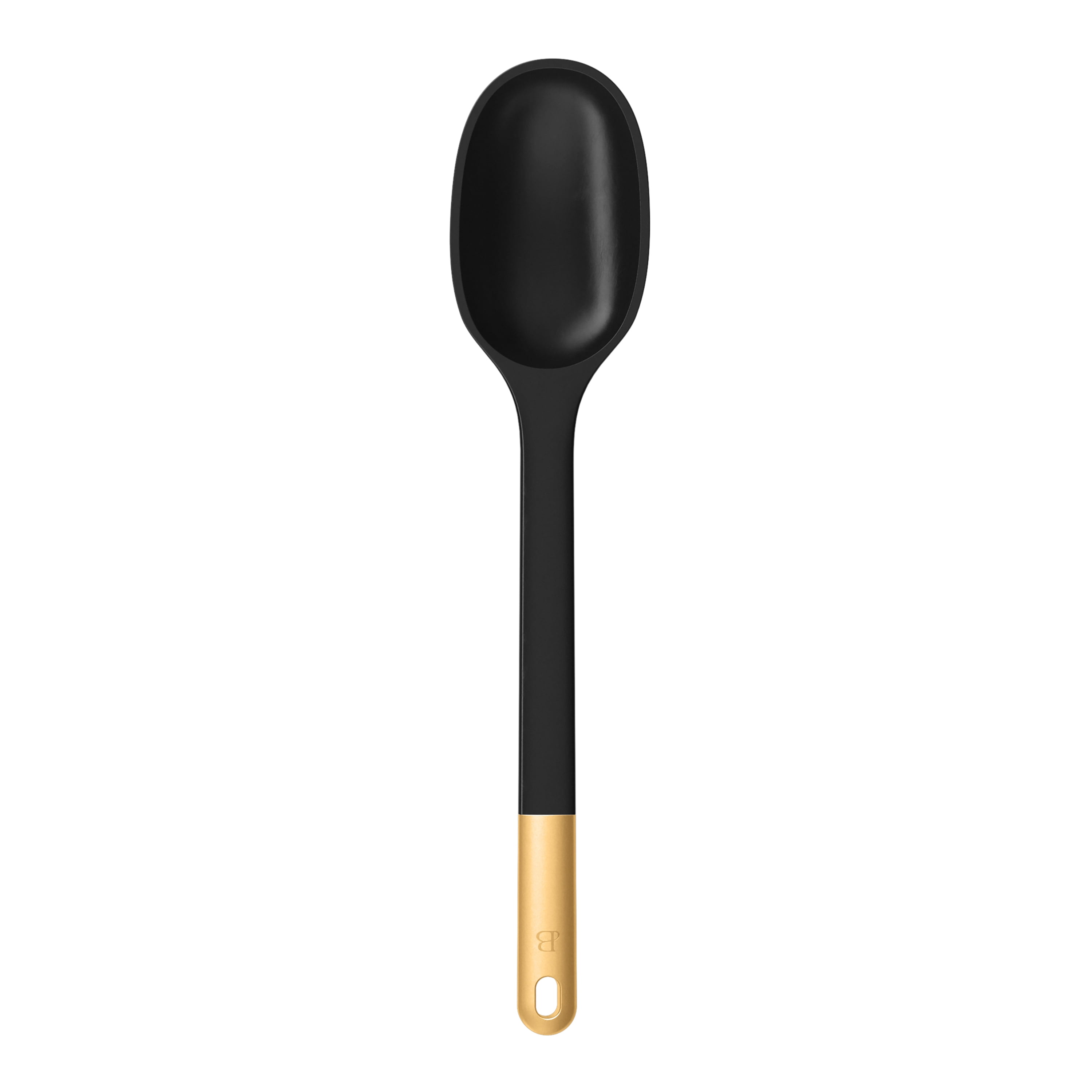Beautiful 6-Piece Silicone Kitchen Utensil Tool Set with Rotating Rack, Black Sesame by Drew Barrymore