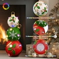 thumbnail image 5 of 40cm/16in Lighted Christmas Ball Ornament Stacker, Polyresin Tiered Holiday Tabletop Decor, Color Changing LED Display, 5 of 11