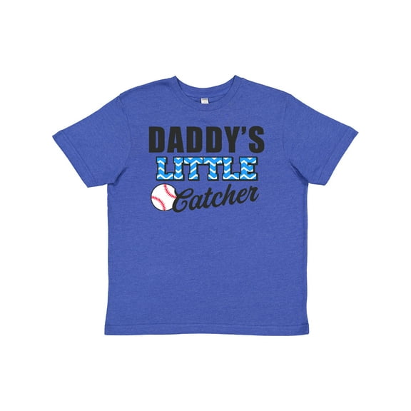 Inktastic Baseball Daddys Little Catcher Youth T-Shirt