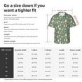 thumbnail image 5 of Bingfone Men's Short Sleeve Button Down Shirts Hawaiian Mushrooms Gnome Printed Beach Shirt, 5 of 7