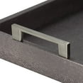 thumbnail image 5 of A&B Home Snake Print Rectangular Nesting Trays with Metal Handles - Set of 3 - Gray, Silver Finish, 5 of 5