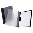 thumbnail image 3 of Oxford Clear Front Linen Report Cover, Three-Prong Fastener, 0.5" Capacity, 8.5 x 11, Clear/Burgundy, 25/Box, 3 of 3