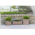 thumbnail image 6 of Zylina Modern Indoor/Outdoor Trough Planter Collection - Tall 18" X 18" X 18.3" for Patios, Decks, Atriums, Balconies and Indoor Rooms, 6 of 8