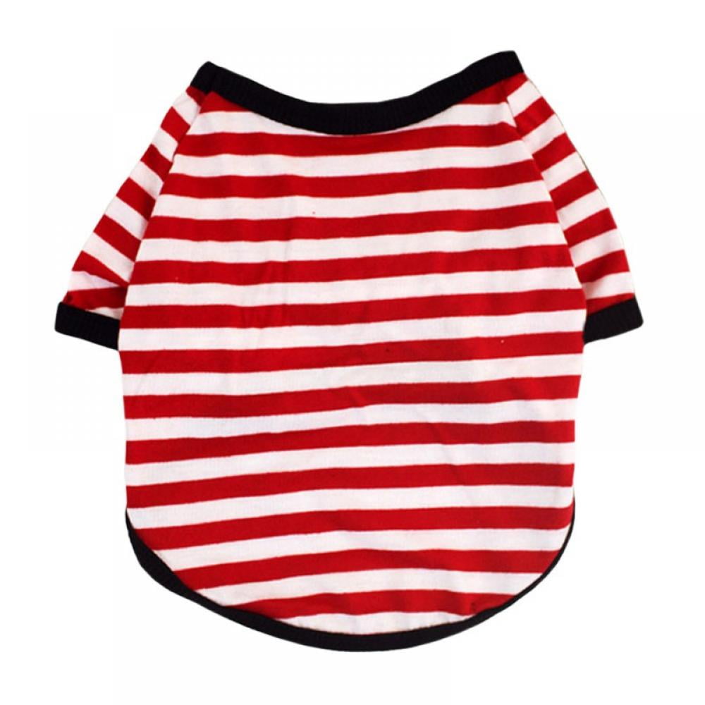 Dog Shirts Pet Clothes Striped Clothing Puppy Vest T Shirts Outfits dog-shirts-pet-clothes-striped-clothing-puppy-vest-t-shirts-outfits