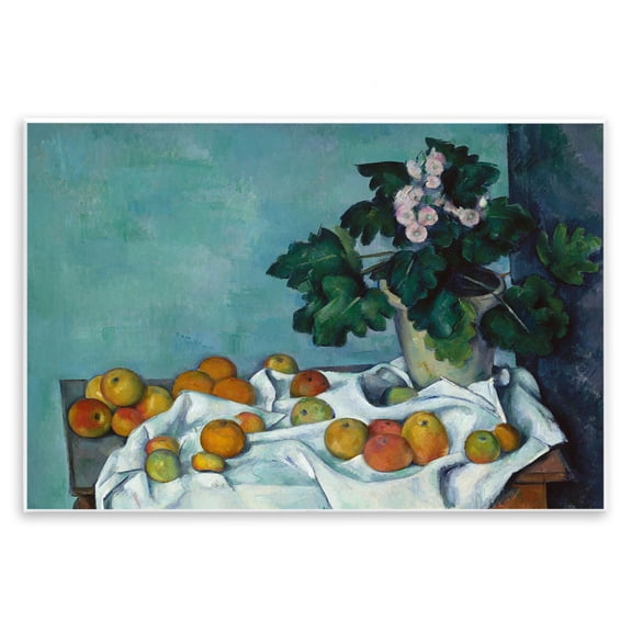 Stupell Industries French Country Still Life with Apples and Flowers Wall Plaque Art, 15 x 10, by Paul Cezanne