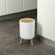 thumbnail image 3 of Bote de basura de material duradero y liviano, contenedor de baño de estilo nórdico elegante y moderno con uso en múltiples escenarios para salas de estar y cocinas, 3 of 5