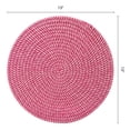 thumbnail image 5 of Unique Bargains 4Pcs Round Woven Table Placemats Pink 13x13inch, 5 of 5