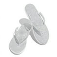 thumbnail image 4 of Women‘s Rhinestone Glitter Flat Slippers Slip on Sandals Beach Summer Flip Flops, 4 of 10